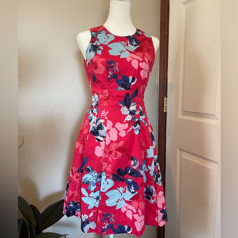 Vince Camuto floral pink dress